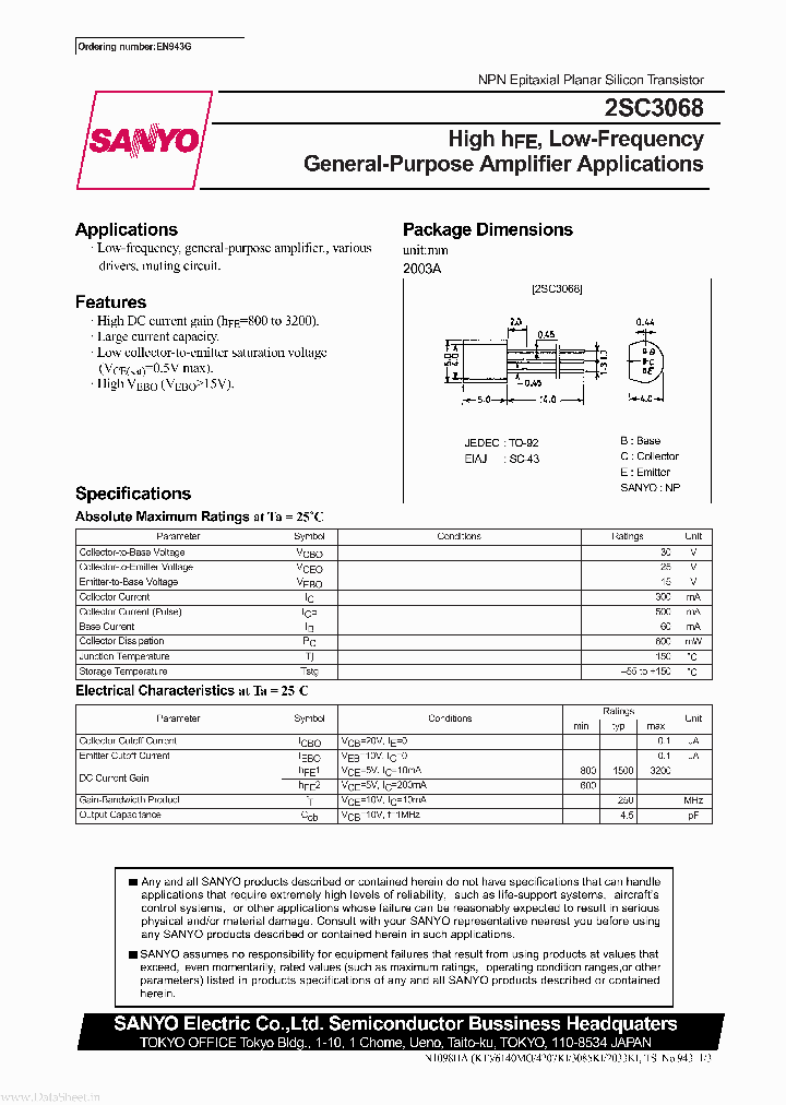 2SC3068_5934088.PDF Datasheet