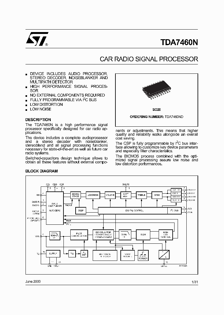 TDA7460NDTR_5935781.PDF Datasheet