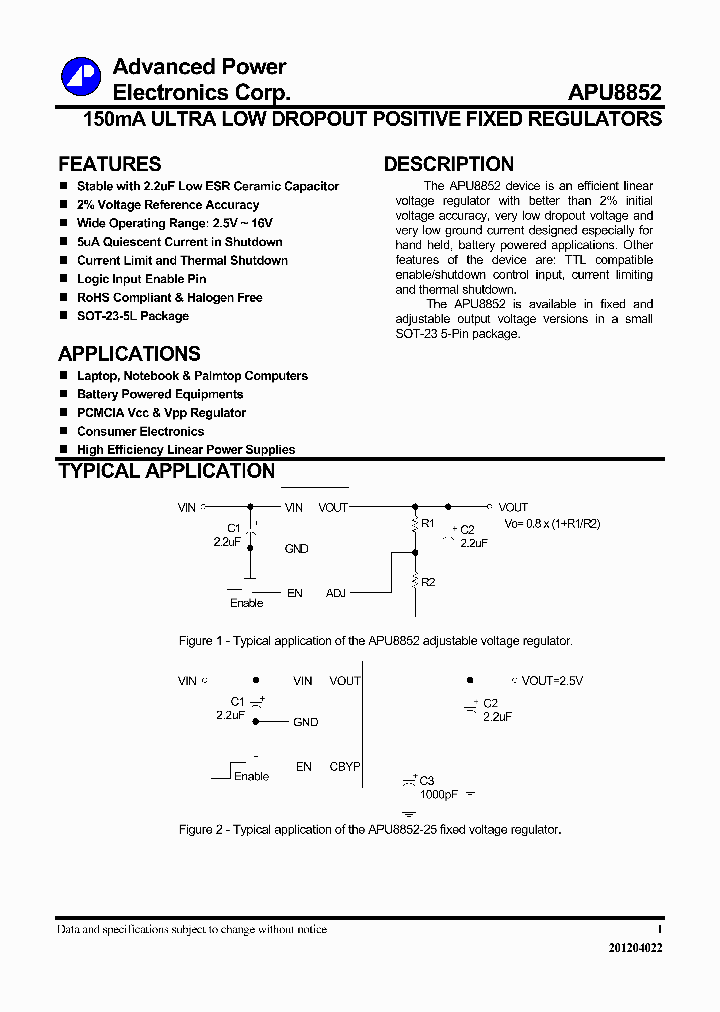APU8852_5932120.PDF Datasheet