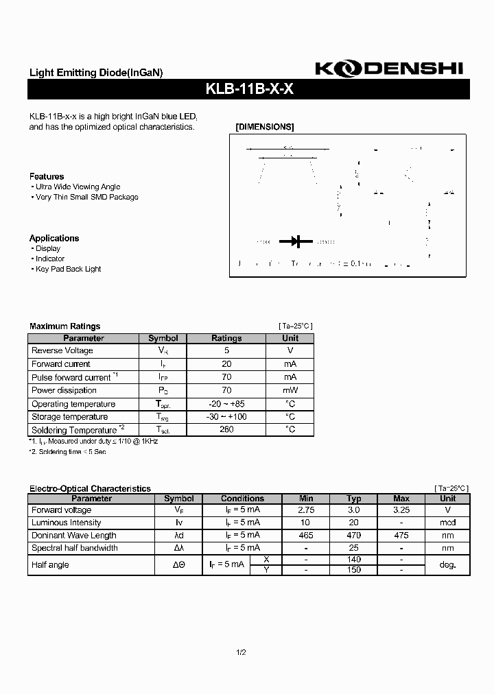 KLB-11B_5934747.PDF Datasheet