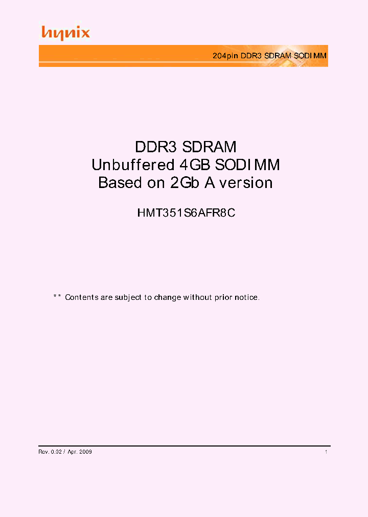 HMT351S6AFR8C-G7_5940328.PDF Datasheet