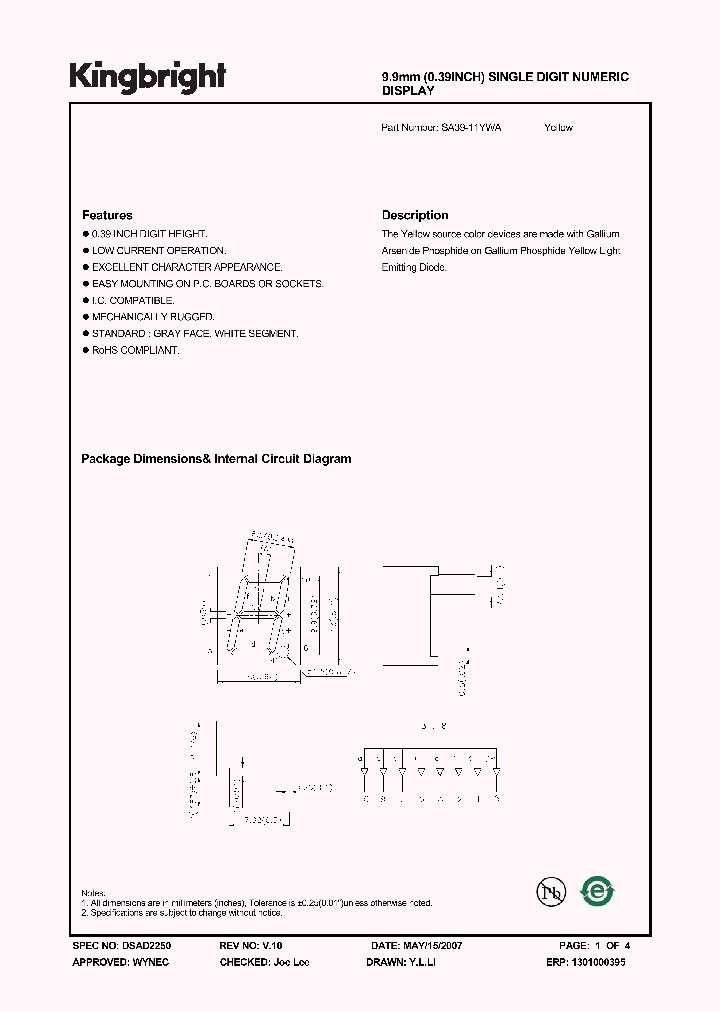 SA39-11YWA_5941159.PDF Datasheet