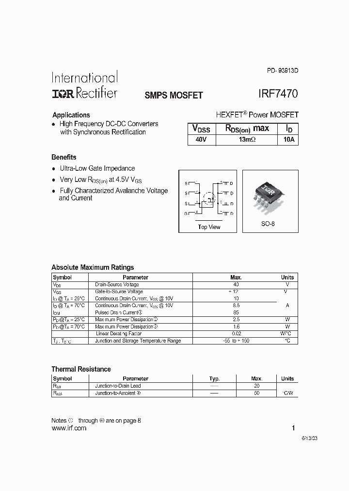 IRF7470TR_5946540.PDF Datasheet