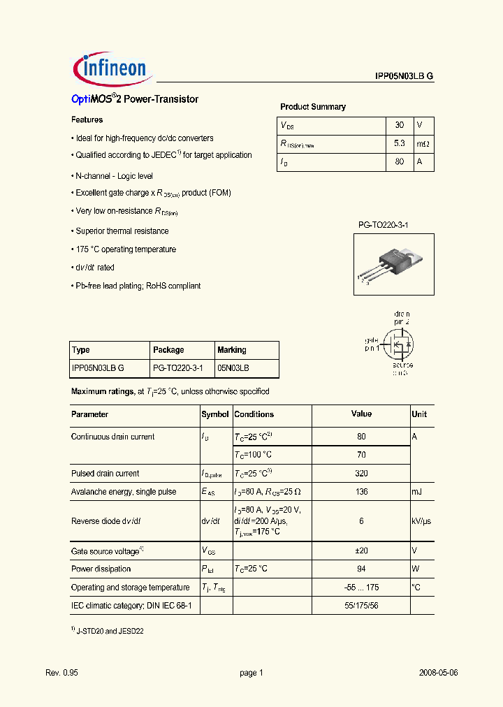 IPP05N03LBG_5947740.PDF Datasheet