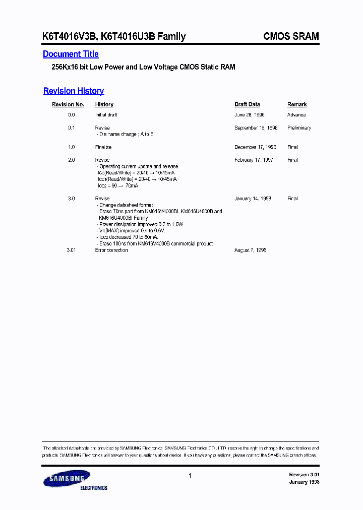 K6T4016V3BK6T4016U3BFAMILY_5948856.PDF Datasheet