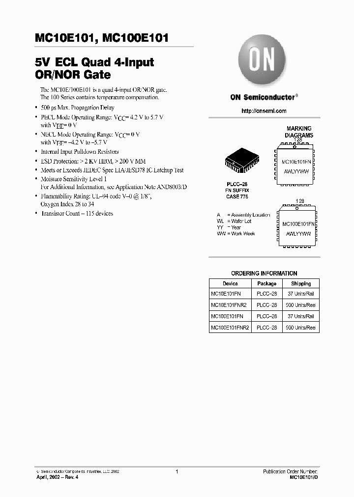 MC10E101-D_5949079.PDF Datasheet