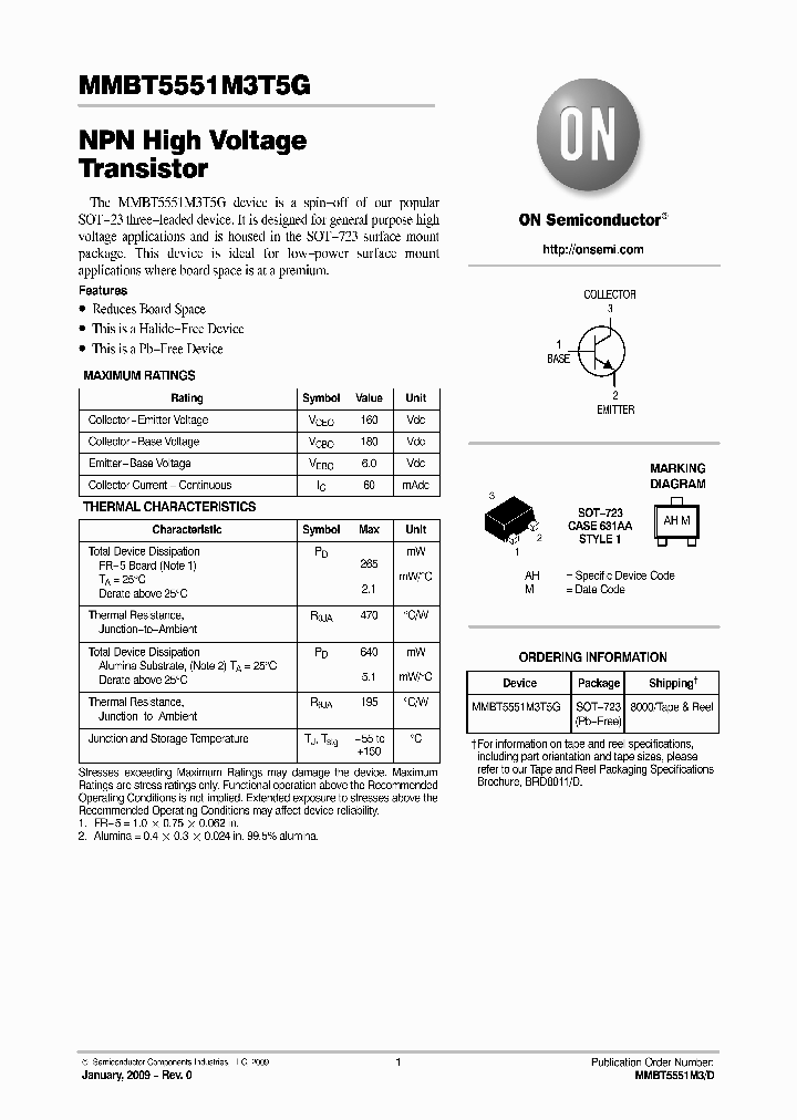 MMBT5551M3T5G_5949095.PDF Datasheet