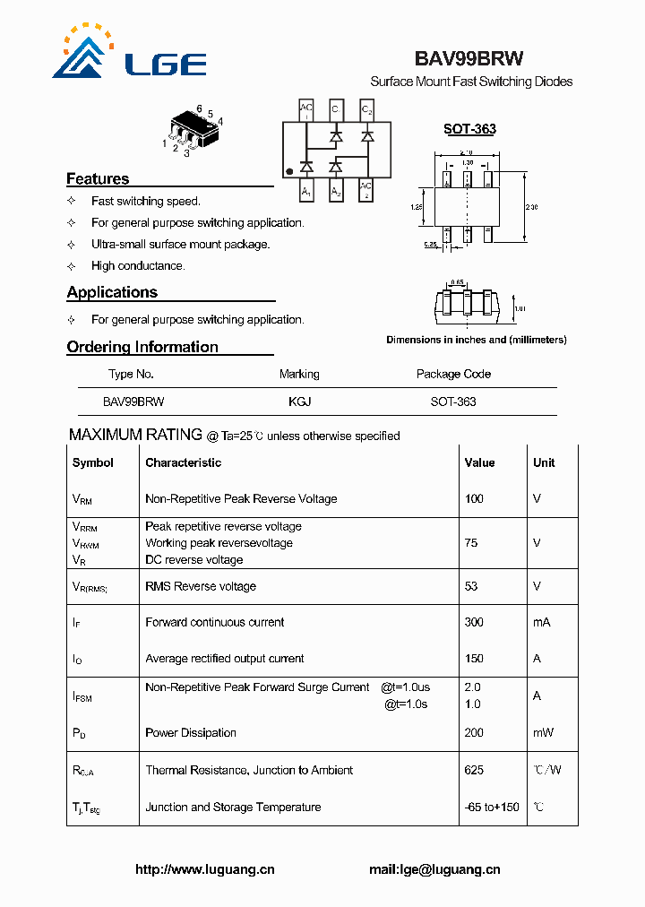 BAV99BRW_5951431.PDF Datasheet