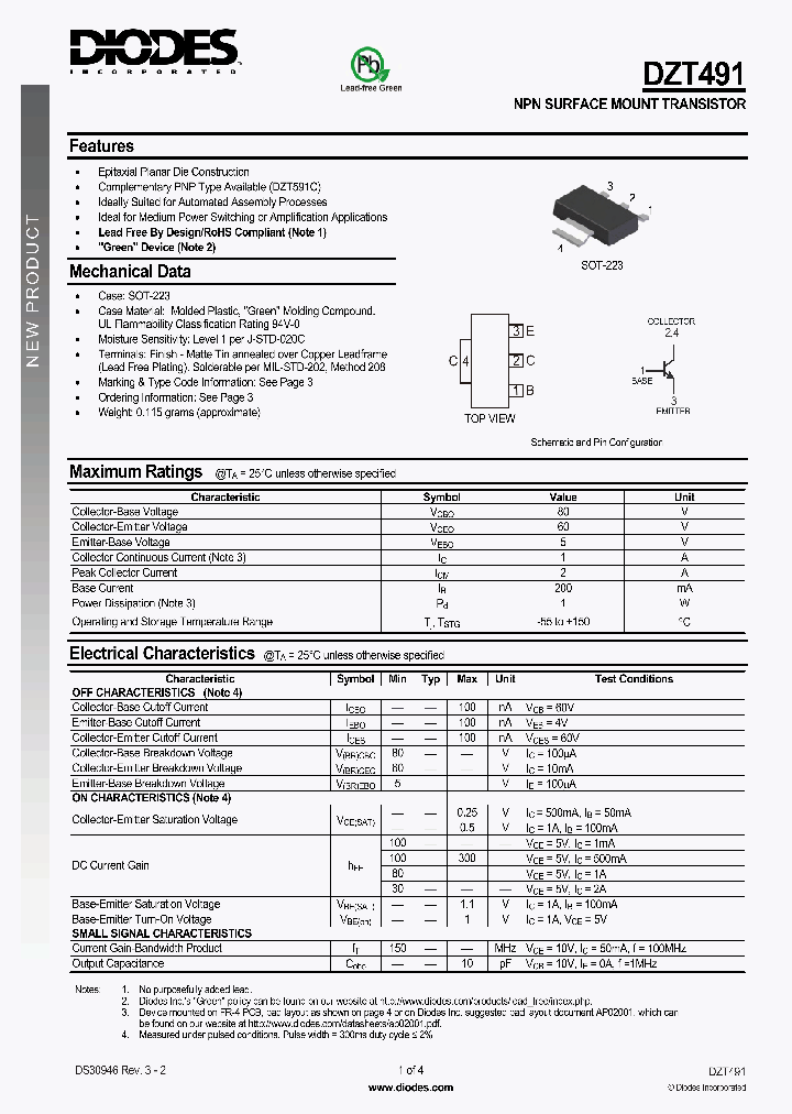 DZT491-13_5948632.PDF Datasheet