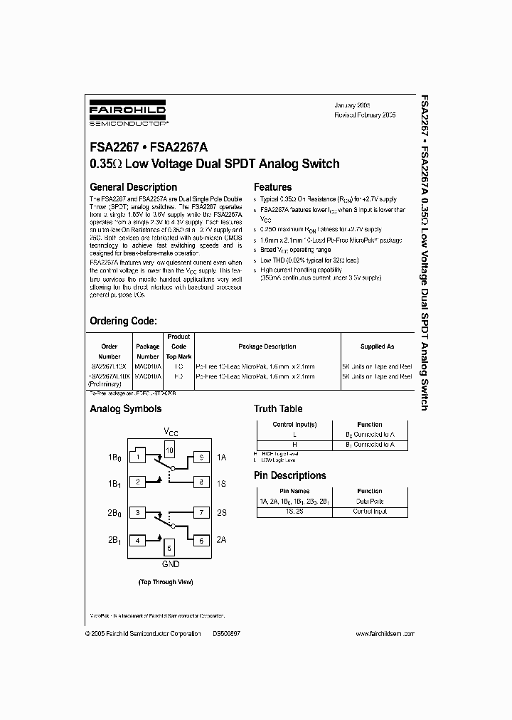 FSA2267AL10X_5959274.PDF Datasheet