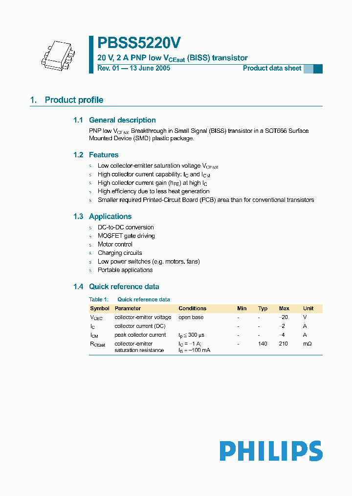 PBSS5220V_5958887.PDF Datasheet