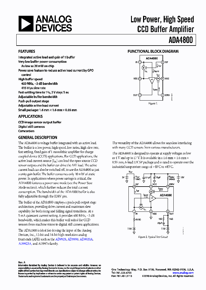 ADA4800ACPZ-R2_5957641.PDF Datasheet