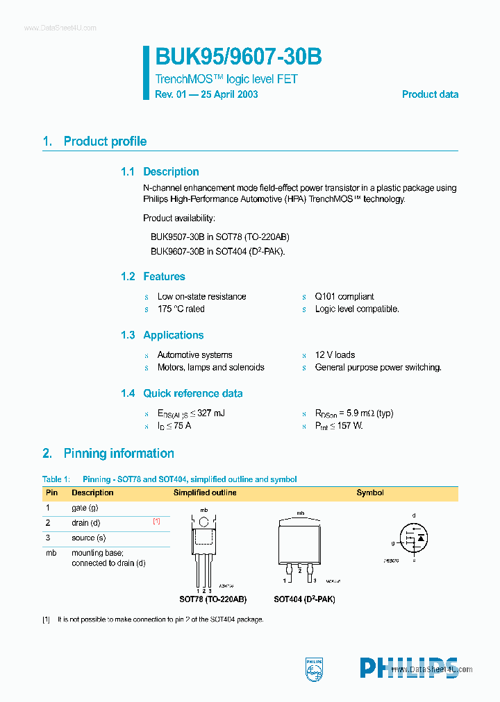 BUK9507-30B_5959565.PDF Datasheet