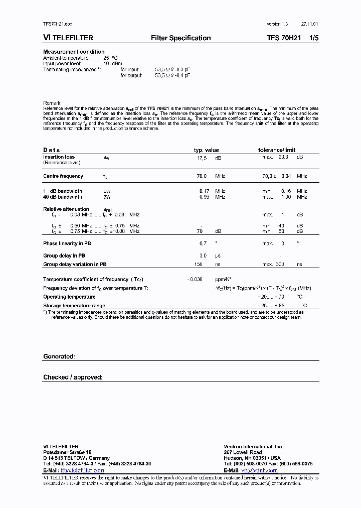 TFS70H21_5961237.PDF Datasheet