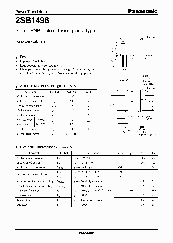 2SB1498_5953356.PDF Datasheet