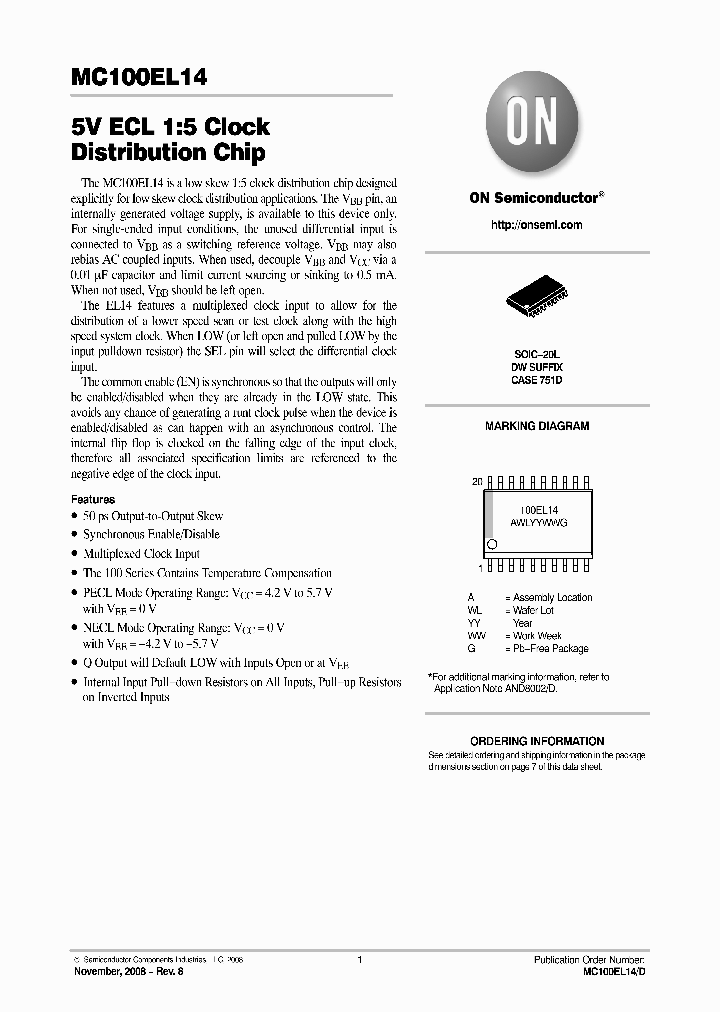 MC100EL14DWR2_5961738.PDF Datasheet