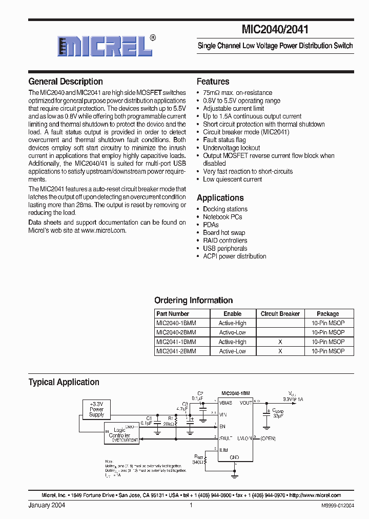 MIC2040_5960079.PDF Datasheet