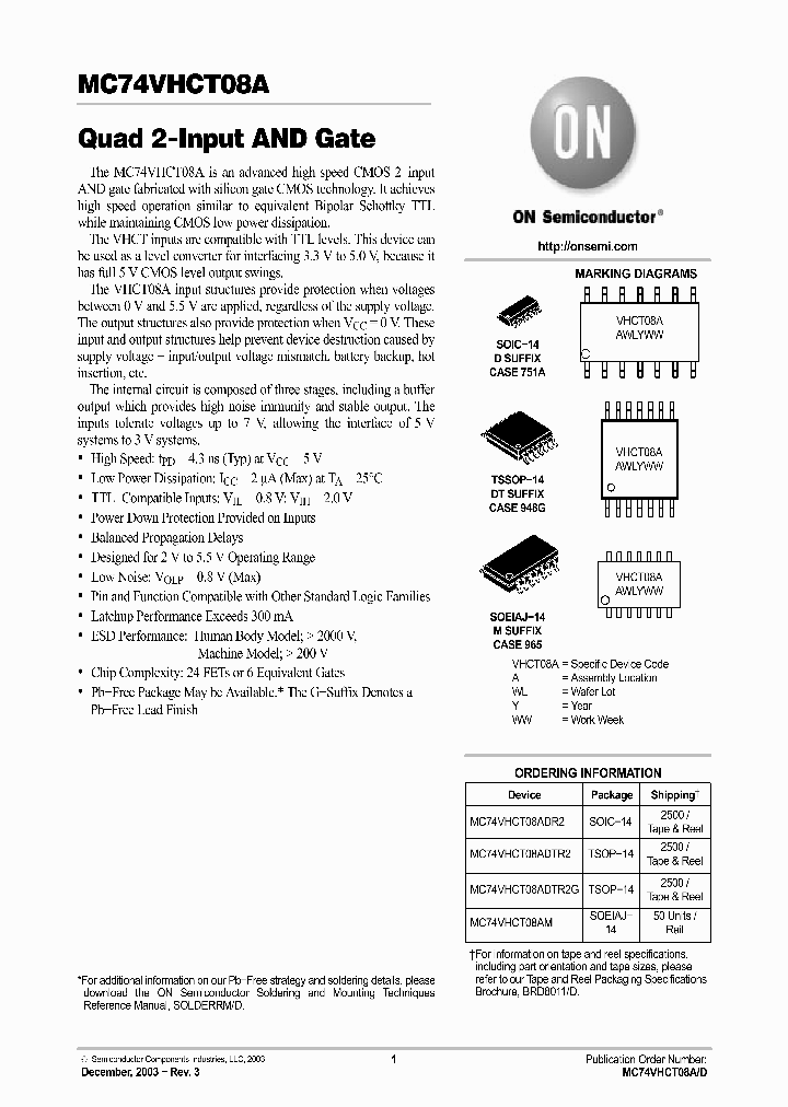 MC74VHCT08ADR2_5963623.PDF Datasheet