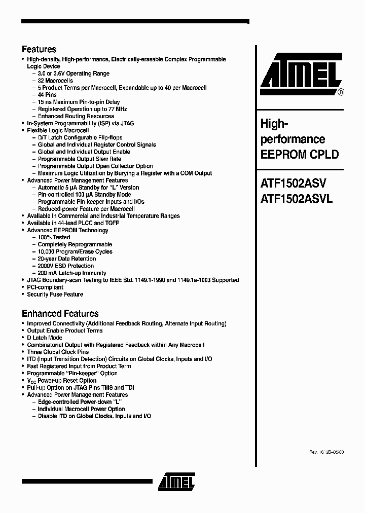 ATF1502ASVL_5952050.PDF Datasheet