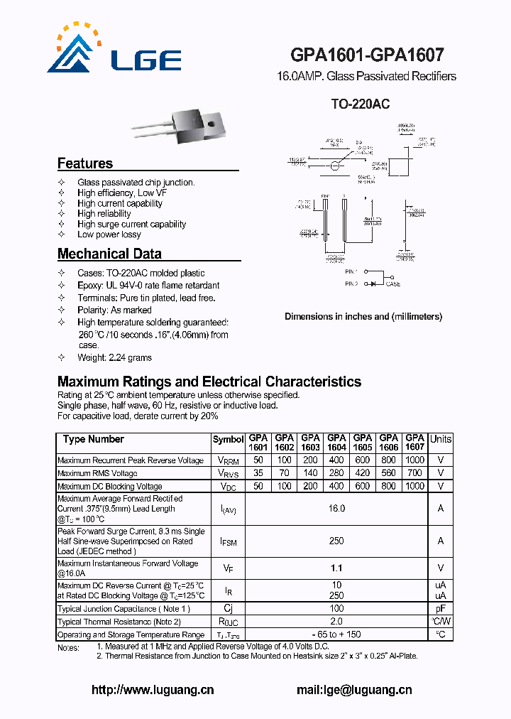 GPA1607_5964406.PDF Datasheet