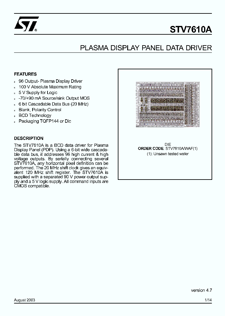 STV7610A_5965683.PDF Datasheet