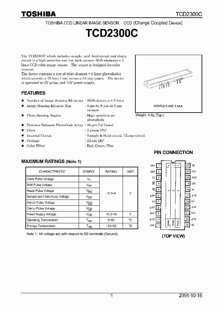 TCD2300C_5965732.PDF Datasheet