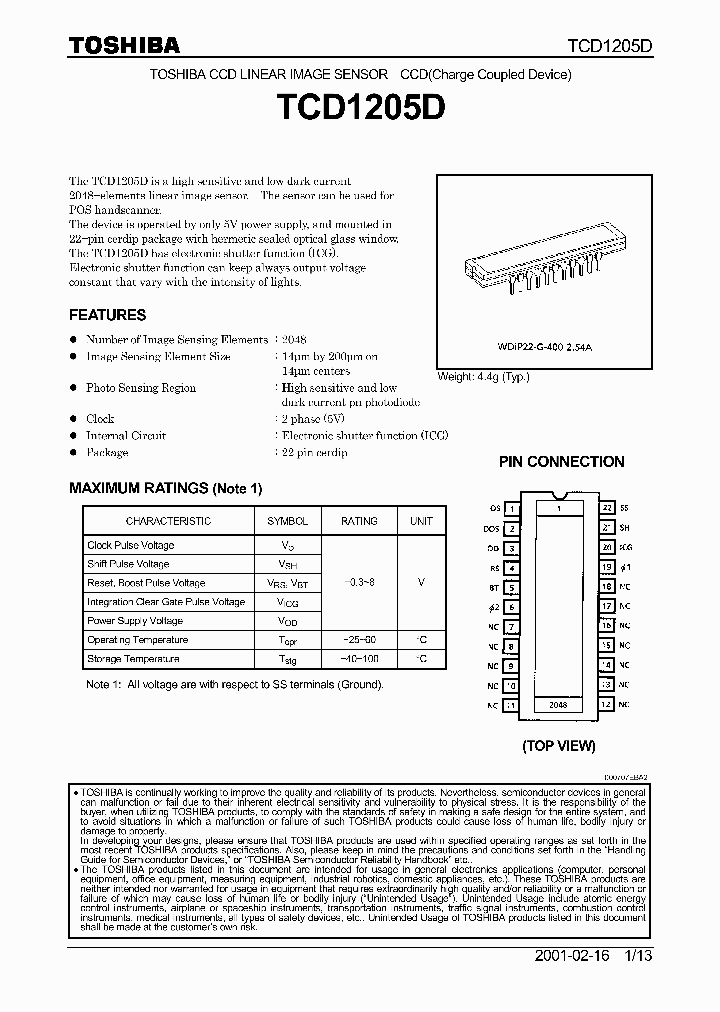 TCD1205D_5965914.PDF Datasheet
