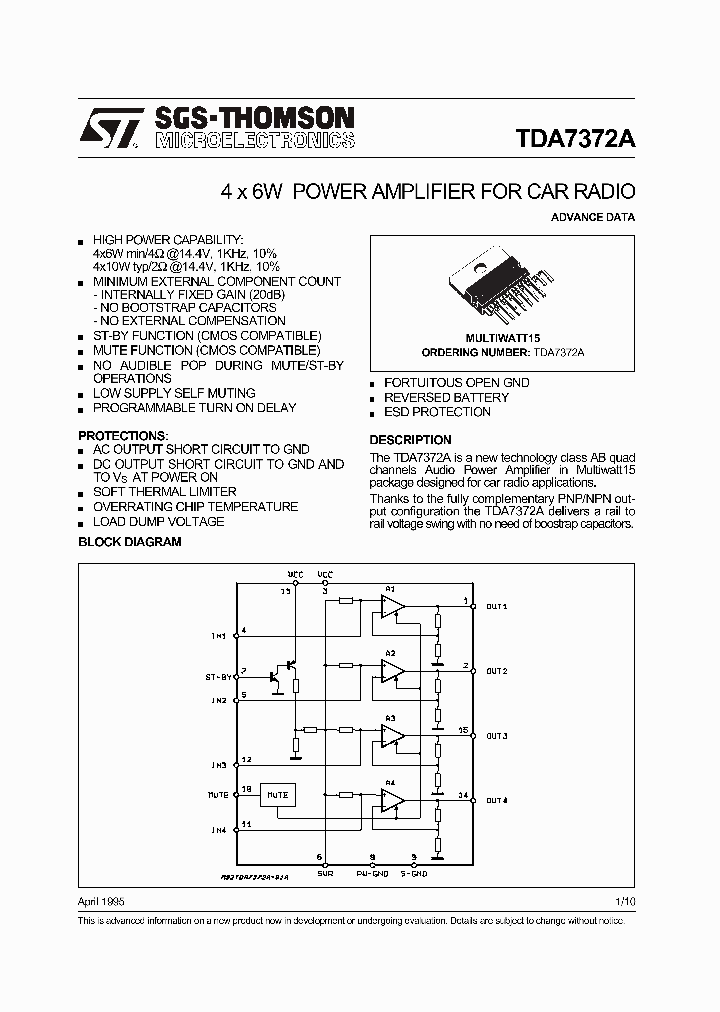 TDA7372A_5967788.PDF Datasheet