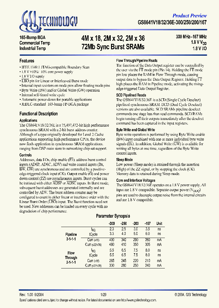 GS8641V36_5968661.PDF Datasheet