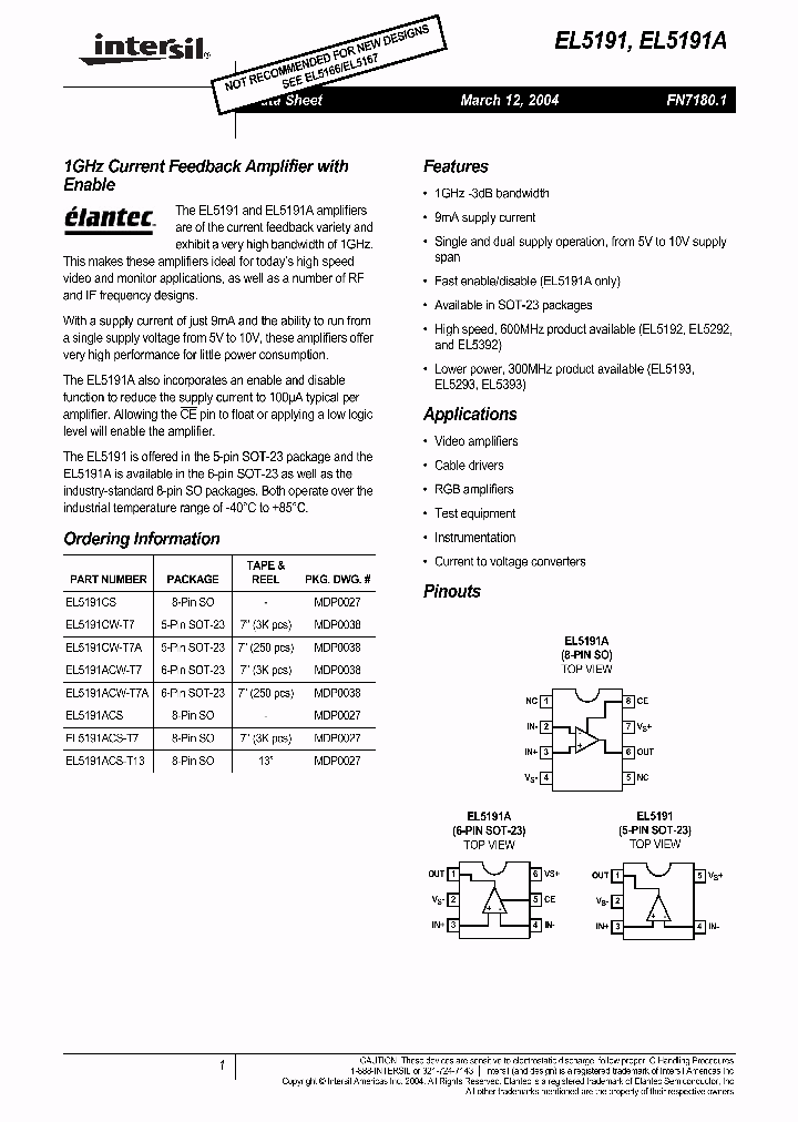 EL5191_5968605.PDF Datasheet