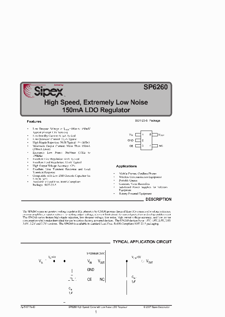 SP6260BEK-LTR_5969595.PDF Datasheet