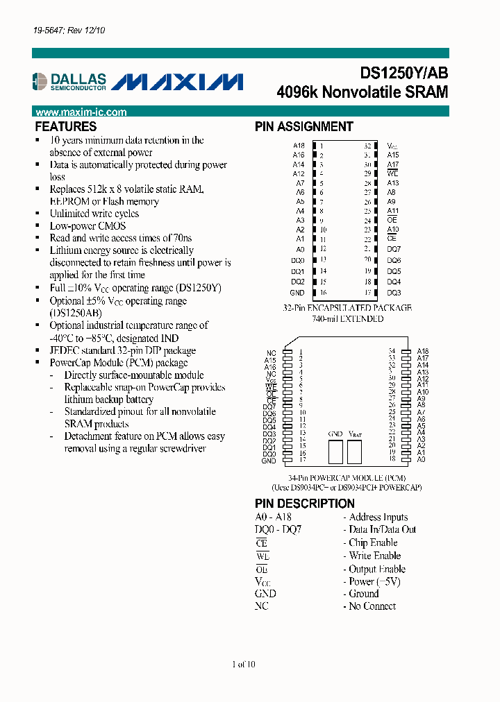 DS1250Y-70_5971071.PDF Datasheet