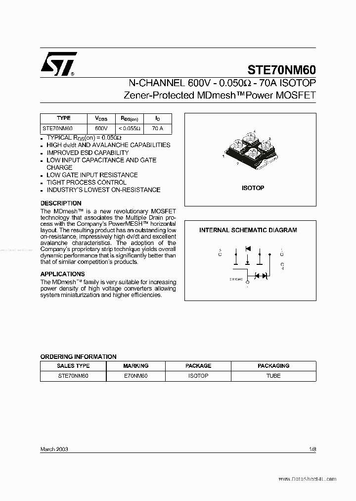 STE70NM60_5970828.PDF Datasheet