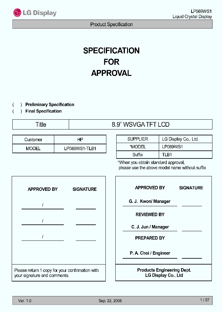 LP089WS1-TLB1_5983485.PDF Datasheet