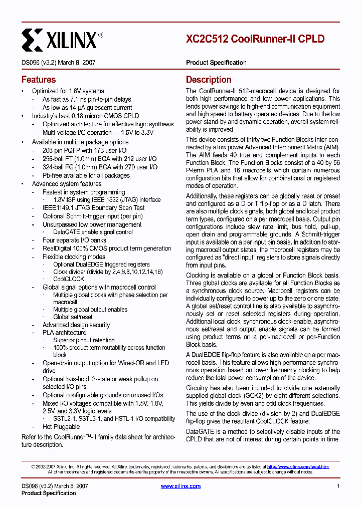 XC2C512-10FG324I_5985829.PDF Datasheet