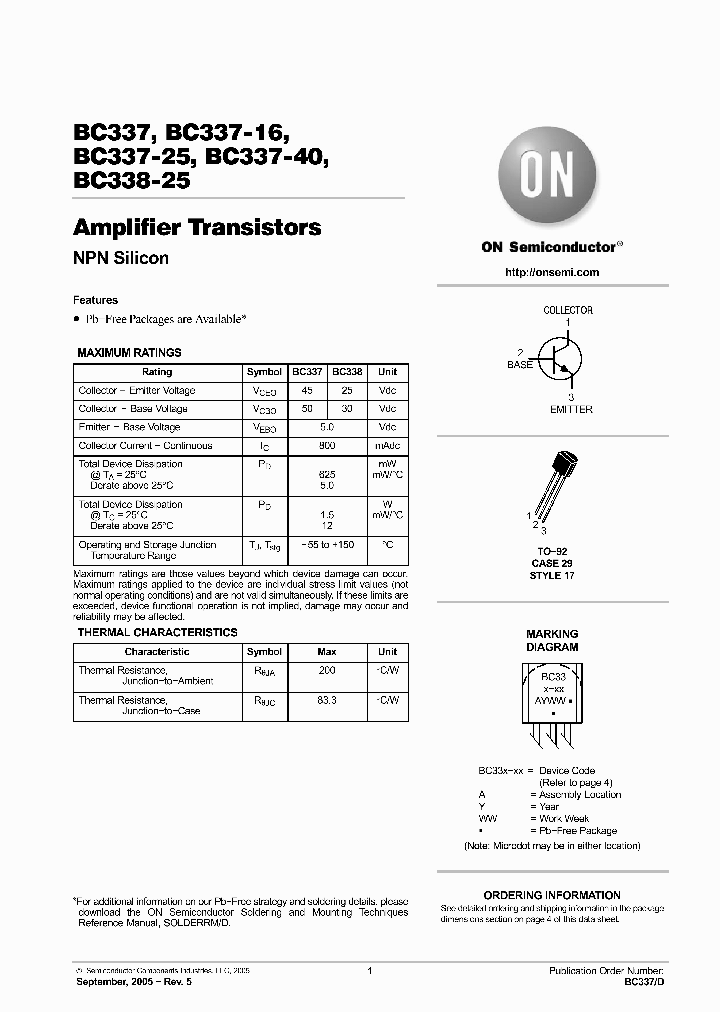 BC337-25RL1G_5982824.PDF Datasheet
