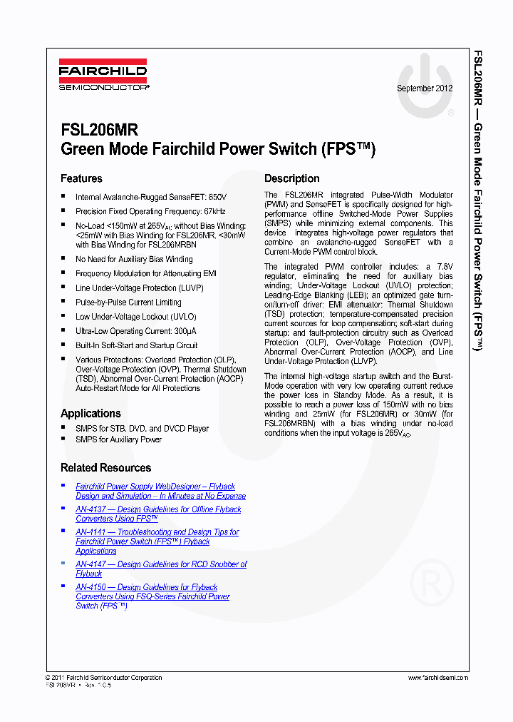 FSL206MRBN_5992195.PDF Datasheet