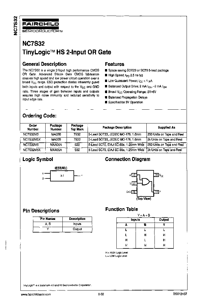 NC7S32M5NL_5994940.PDF Datasheet