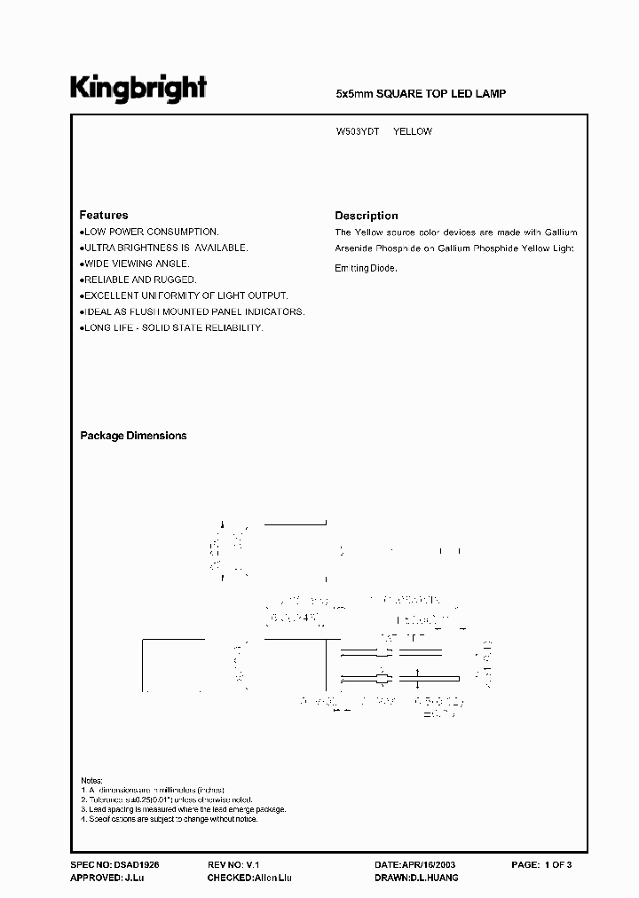 W503YDT_5995555.PDF Datasheet
