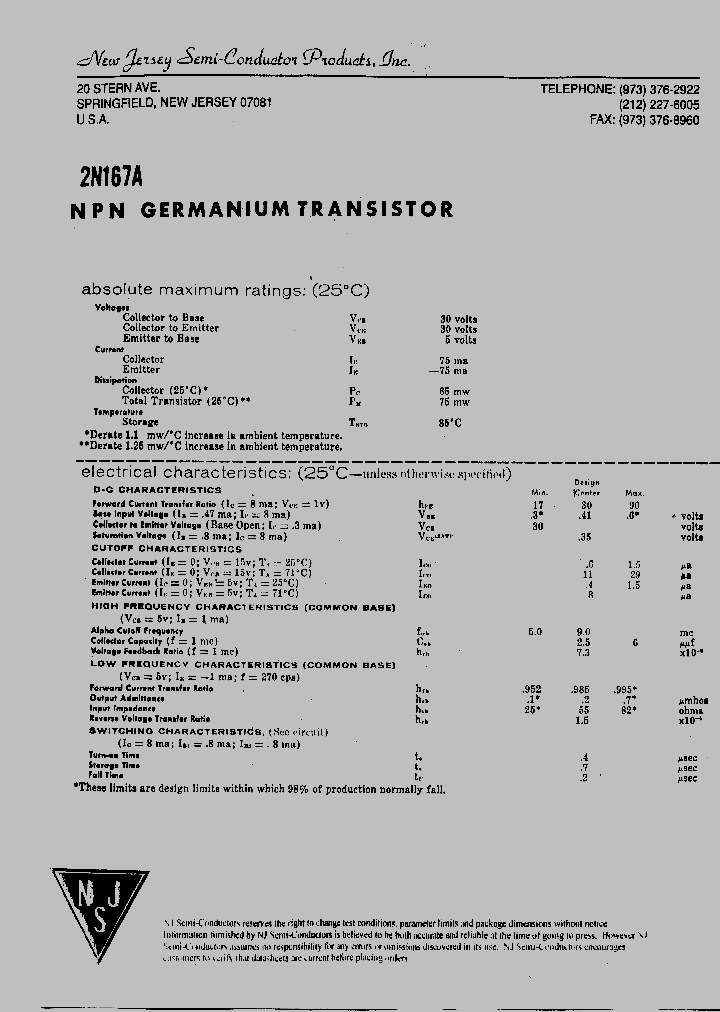 2N167A_6000568.PDF Datasheet