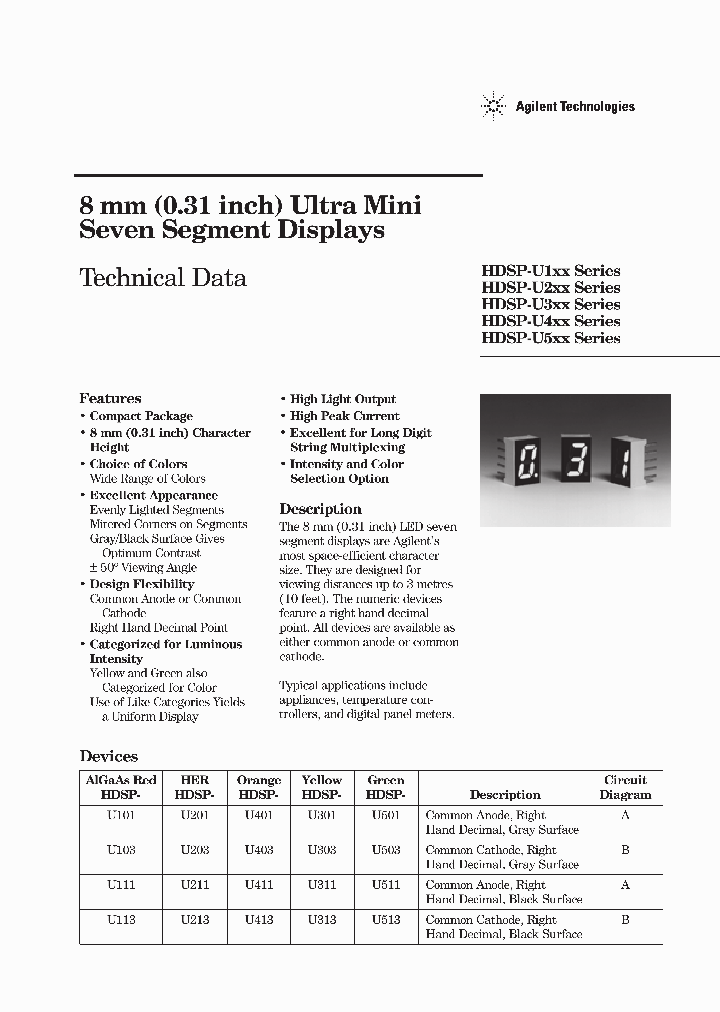 HDSP-U2XX_6005109.PDF Datasheet