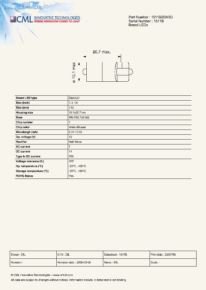 1511B25W3D_6007990.PDF Datasheet