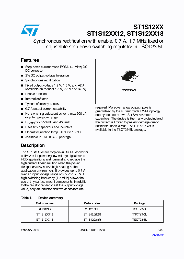ST1S12XX10_6009833.PDF Datasheet