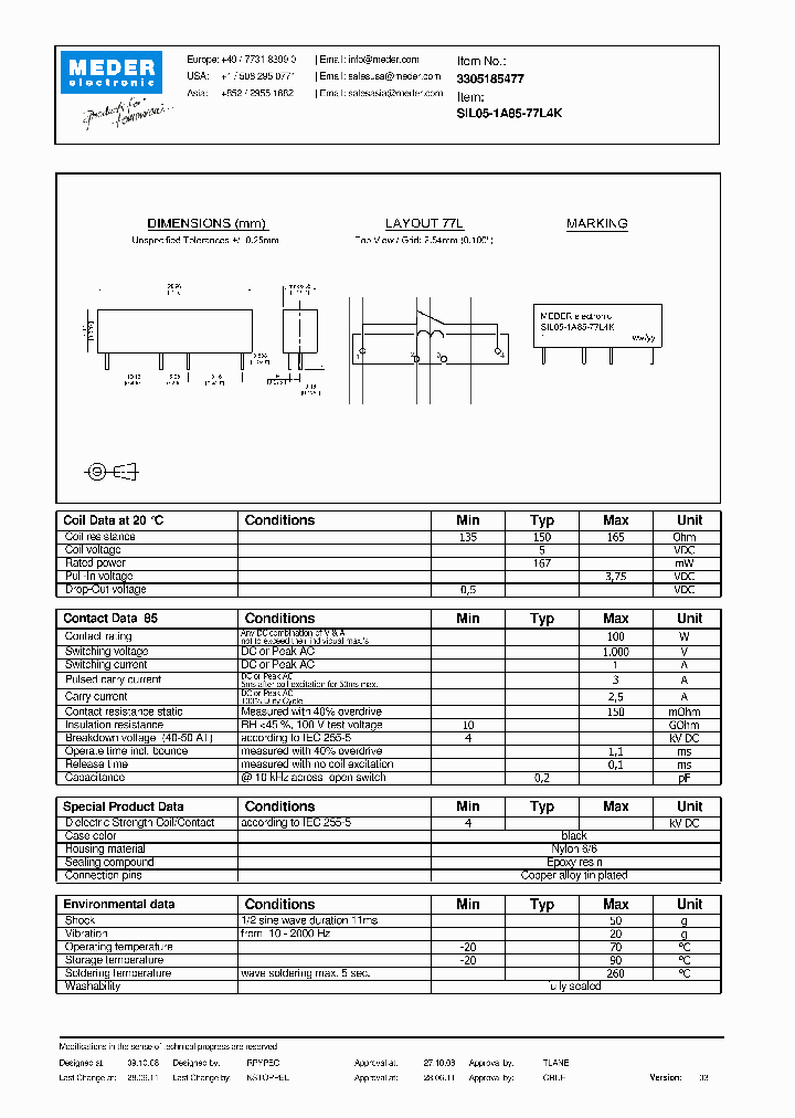 SIL05-1A85-77L4K_6012035.PDF Datasheet