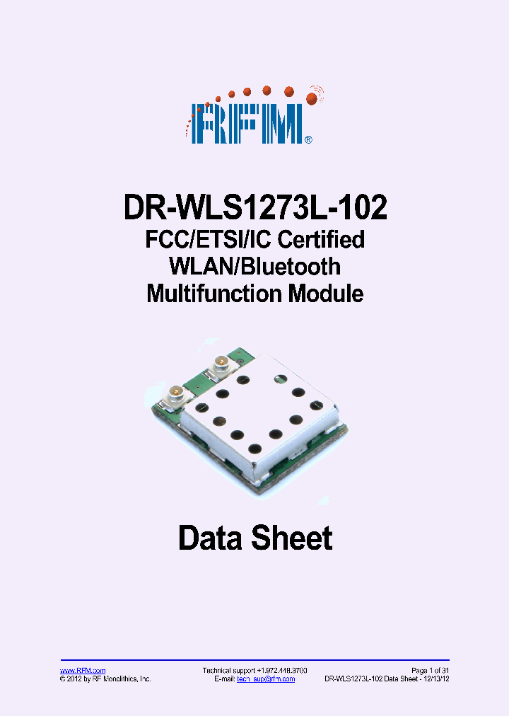 DR-WLS1273L-102_6009698.PDF Datasheet