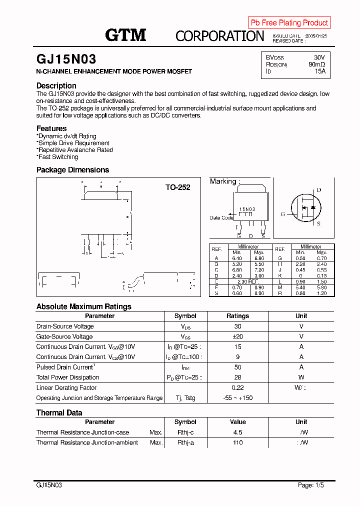 GJ15N03_6012334.PDF Datasheet