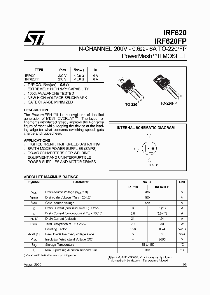 IRF620FI_6010742.PDF Datasheet