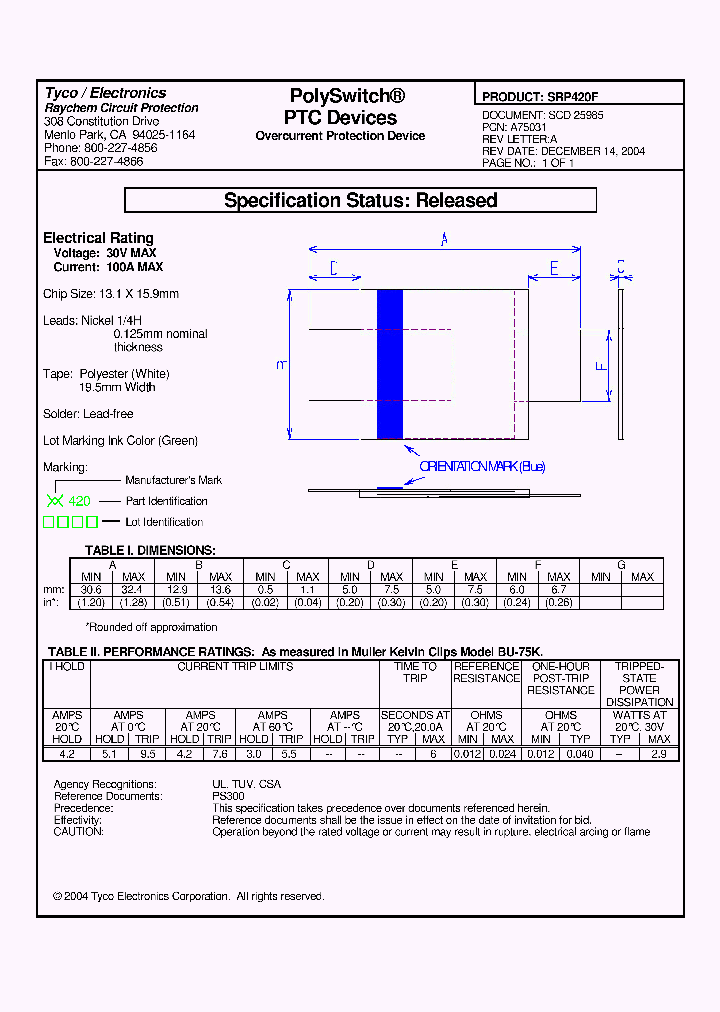 SRP420F_6012499.PDF Datasheet
