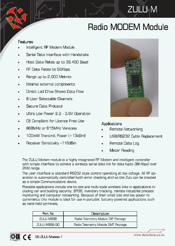 ZULU-M868_6012339.PDF Datasheet