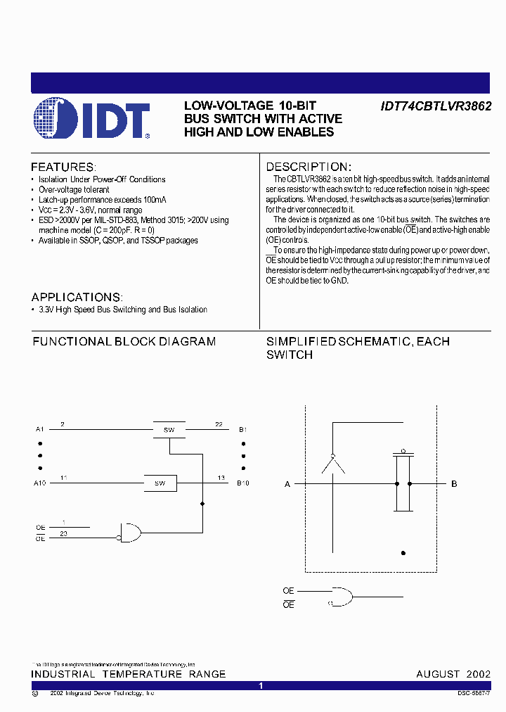 IDT74CBTLVR3862PY_6014266.PDF Datasheet